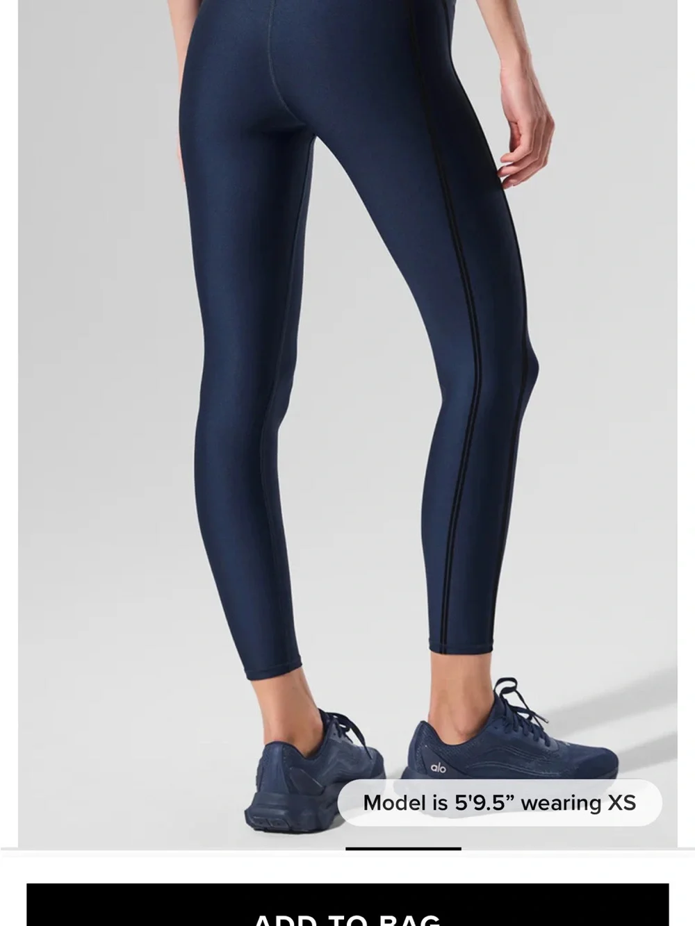 ALO Yoga Navy High-Rise Performance Leggings